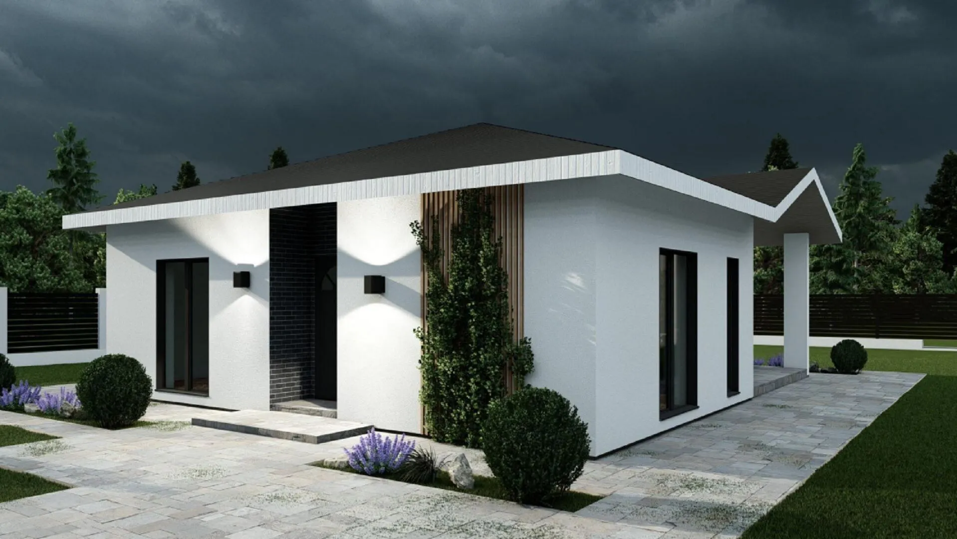 Одноэтажный дом: Проект Сказка