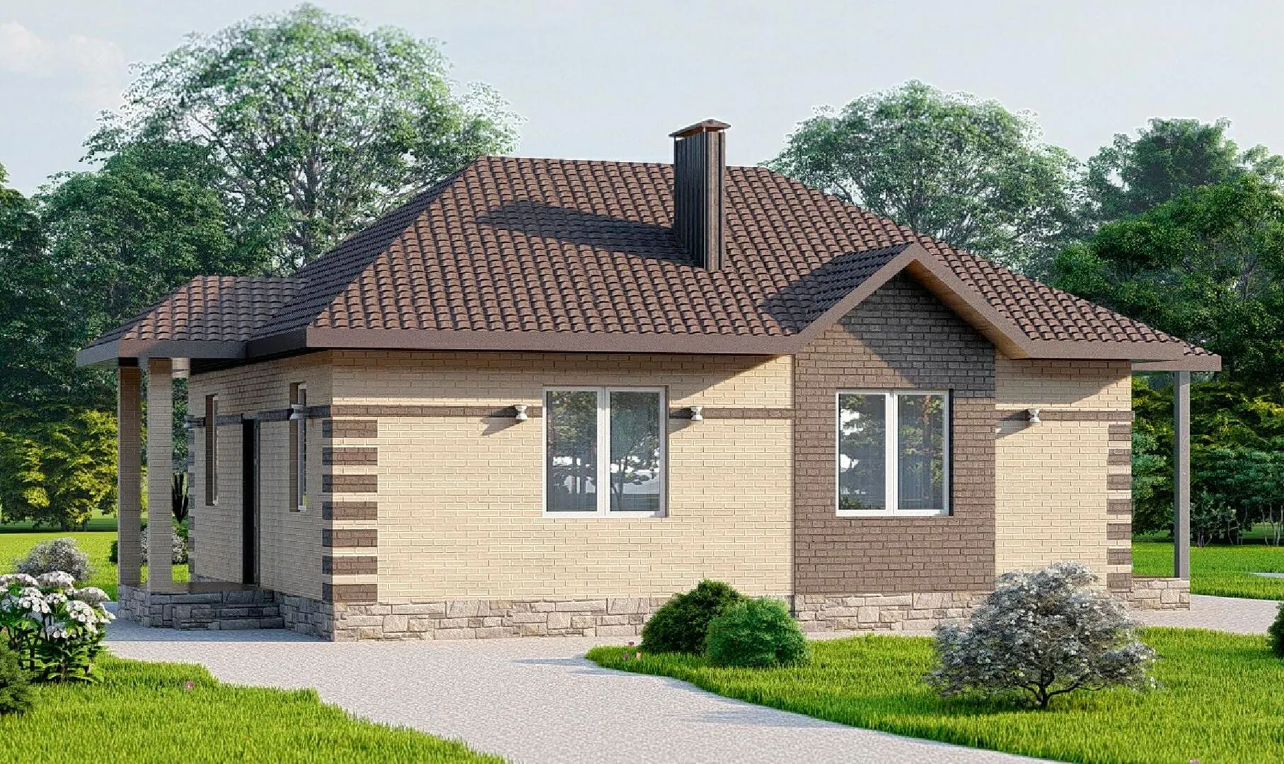 Одноэтажный дом №5