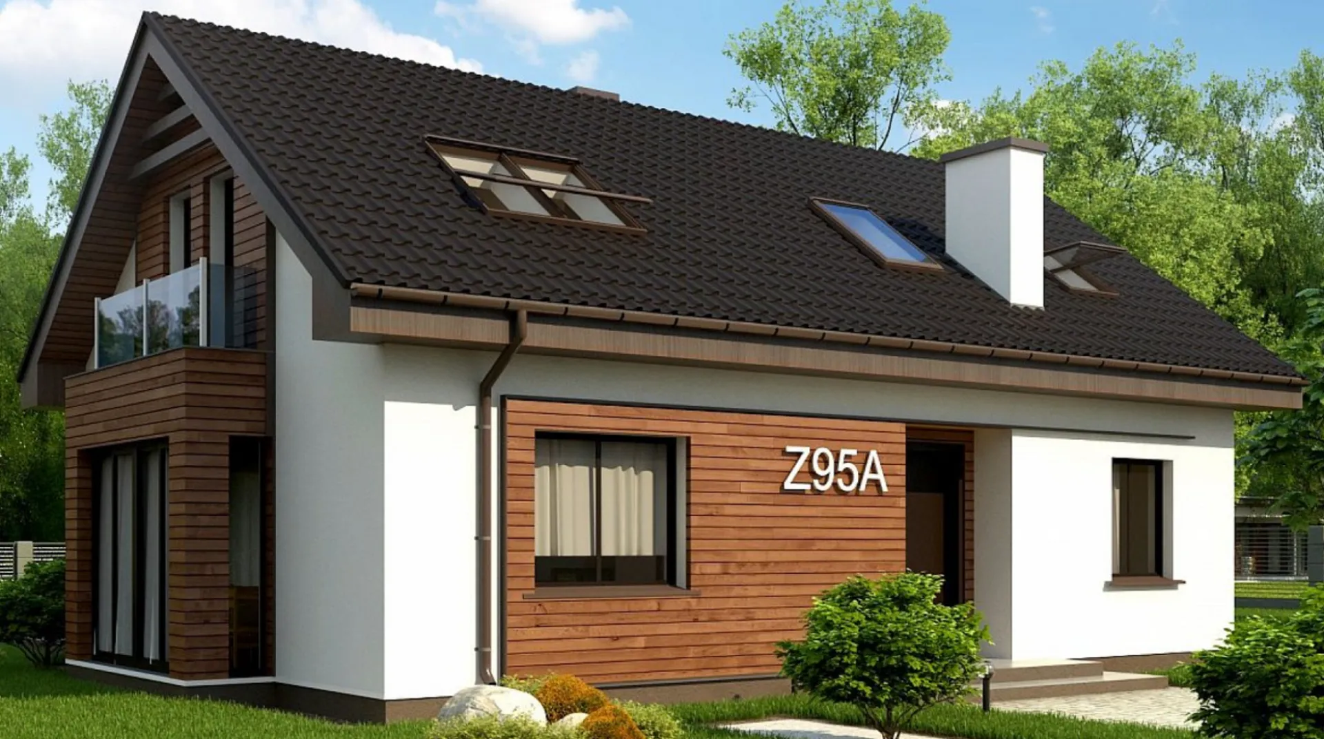 Проект Двухэтажный дом классической архитектуры s3-156-6 (Z95 A)