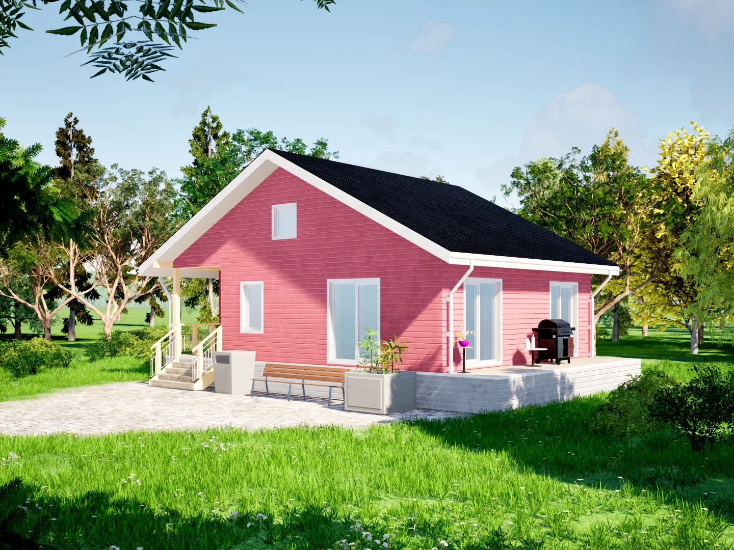 Бавария 82 с открытой террасой