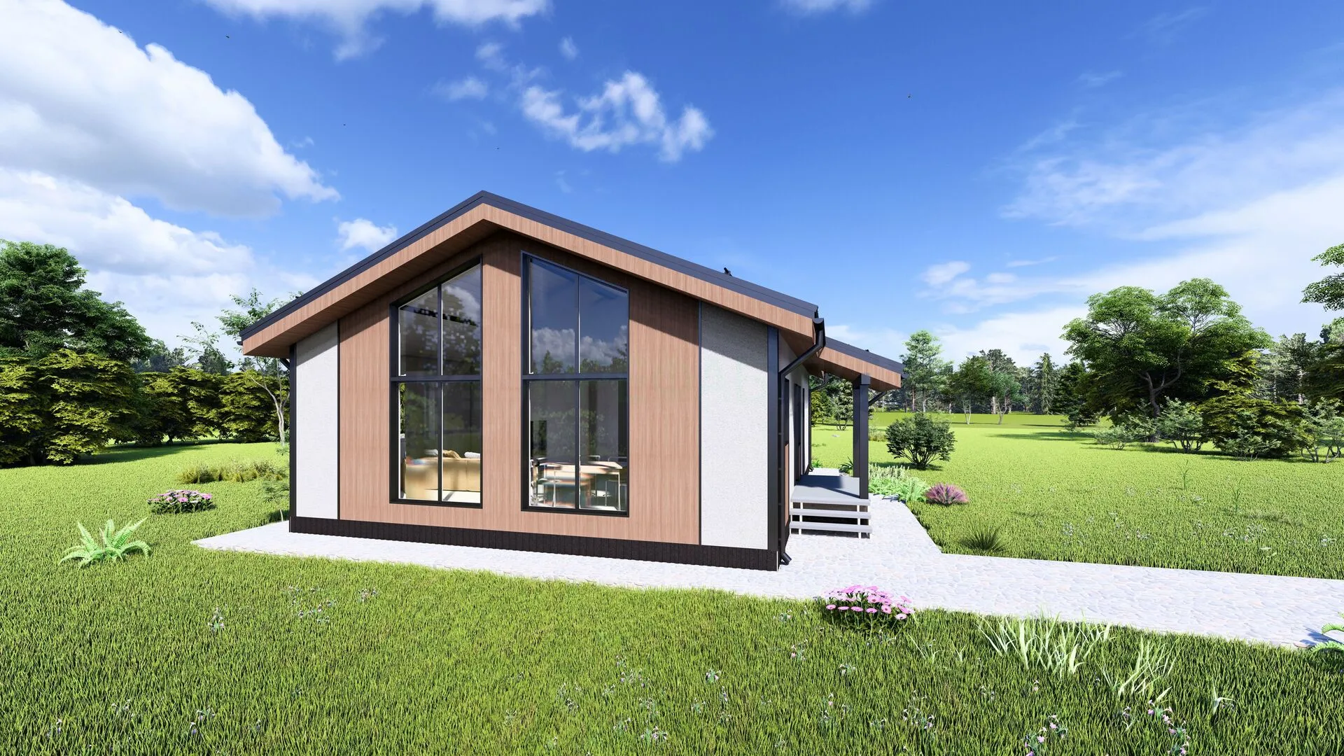 Грация К85-1 (Каркасный дом)