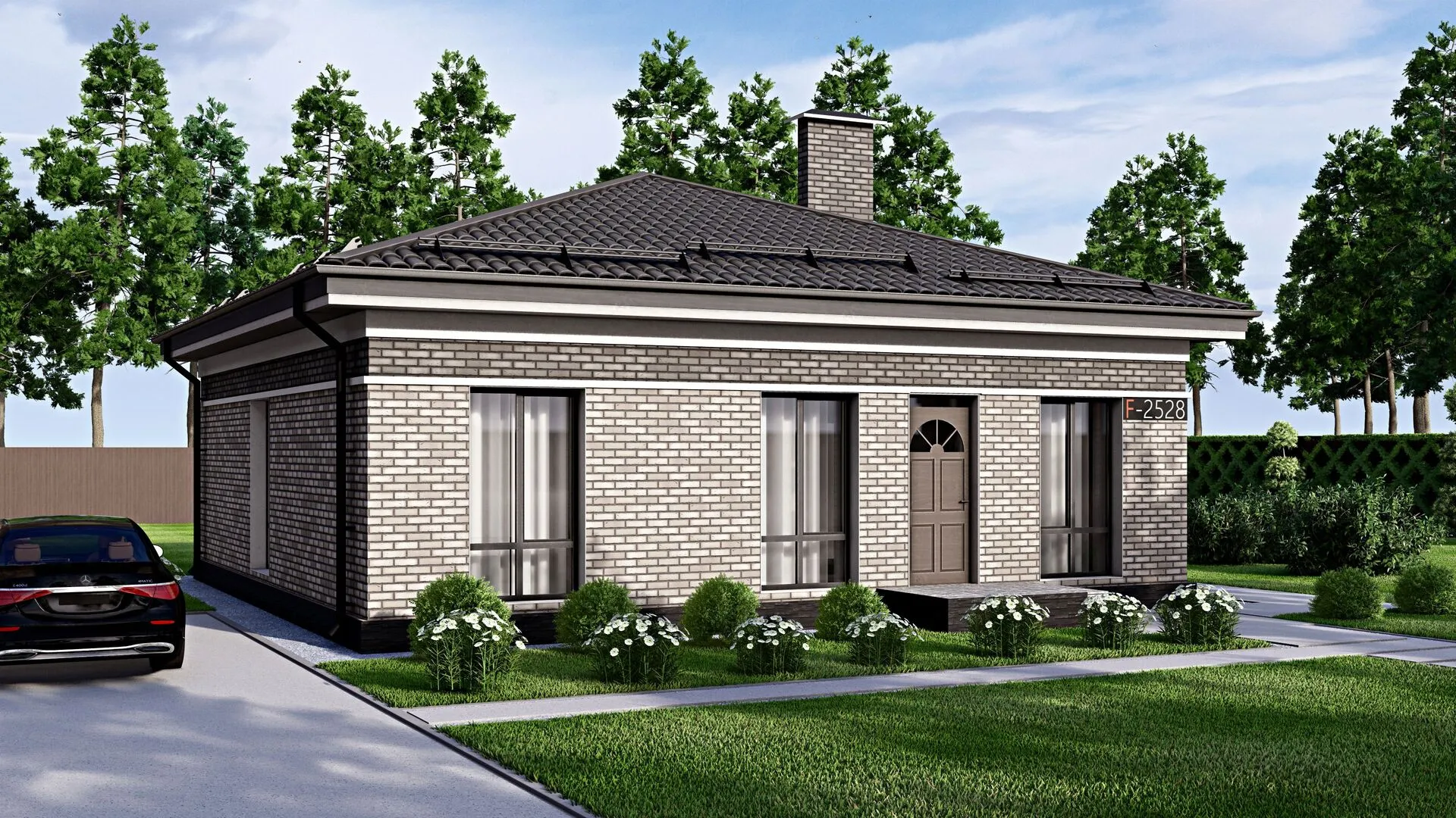 Одноэтажный дом FIXPLANS - 2528