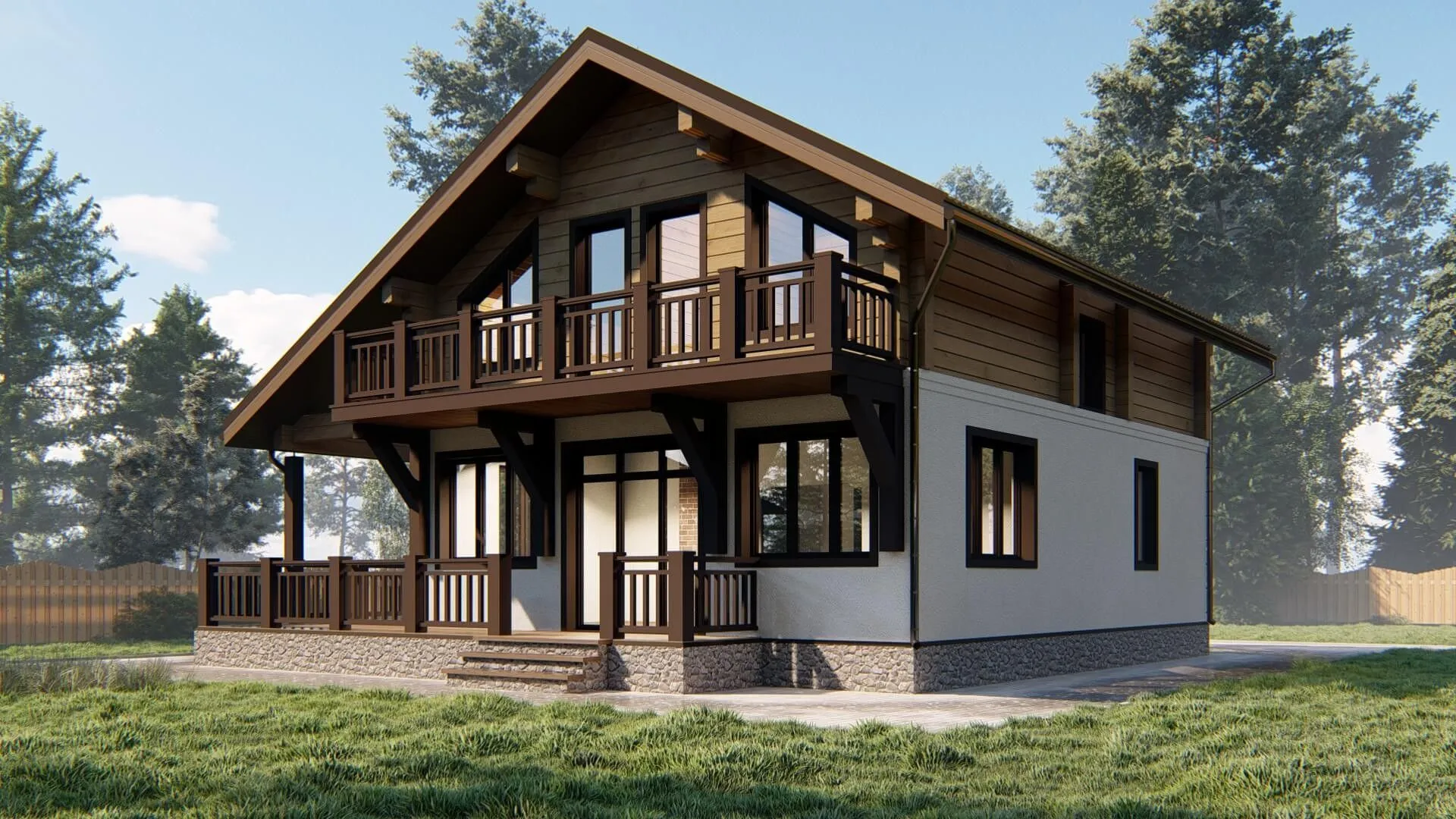 Дом из клееного бруса 