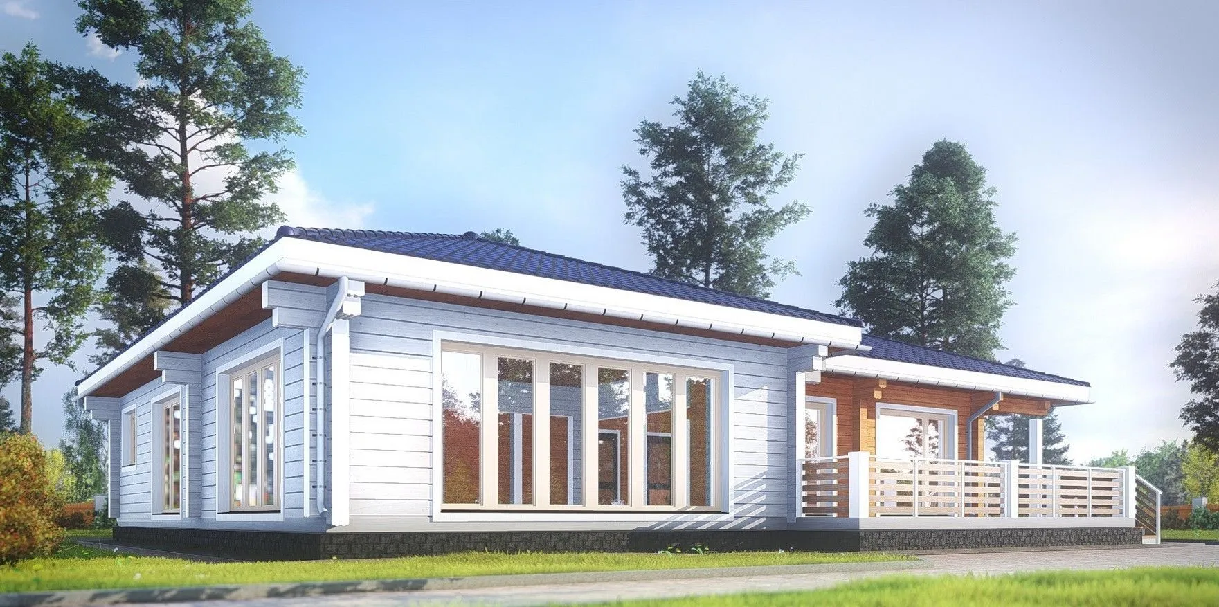 Дом из клееного бруса 