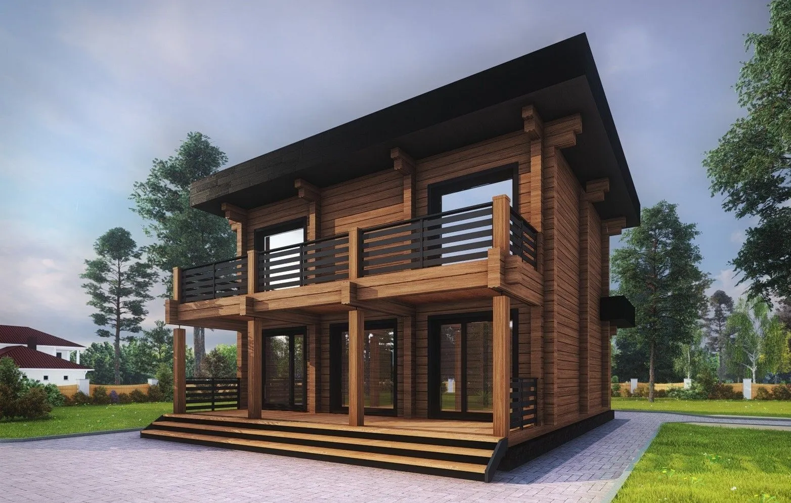 Дом из клееного бруса 