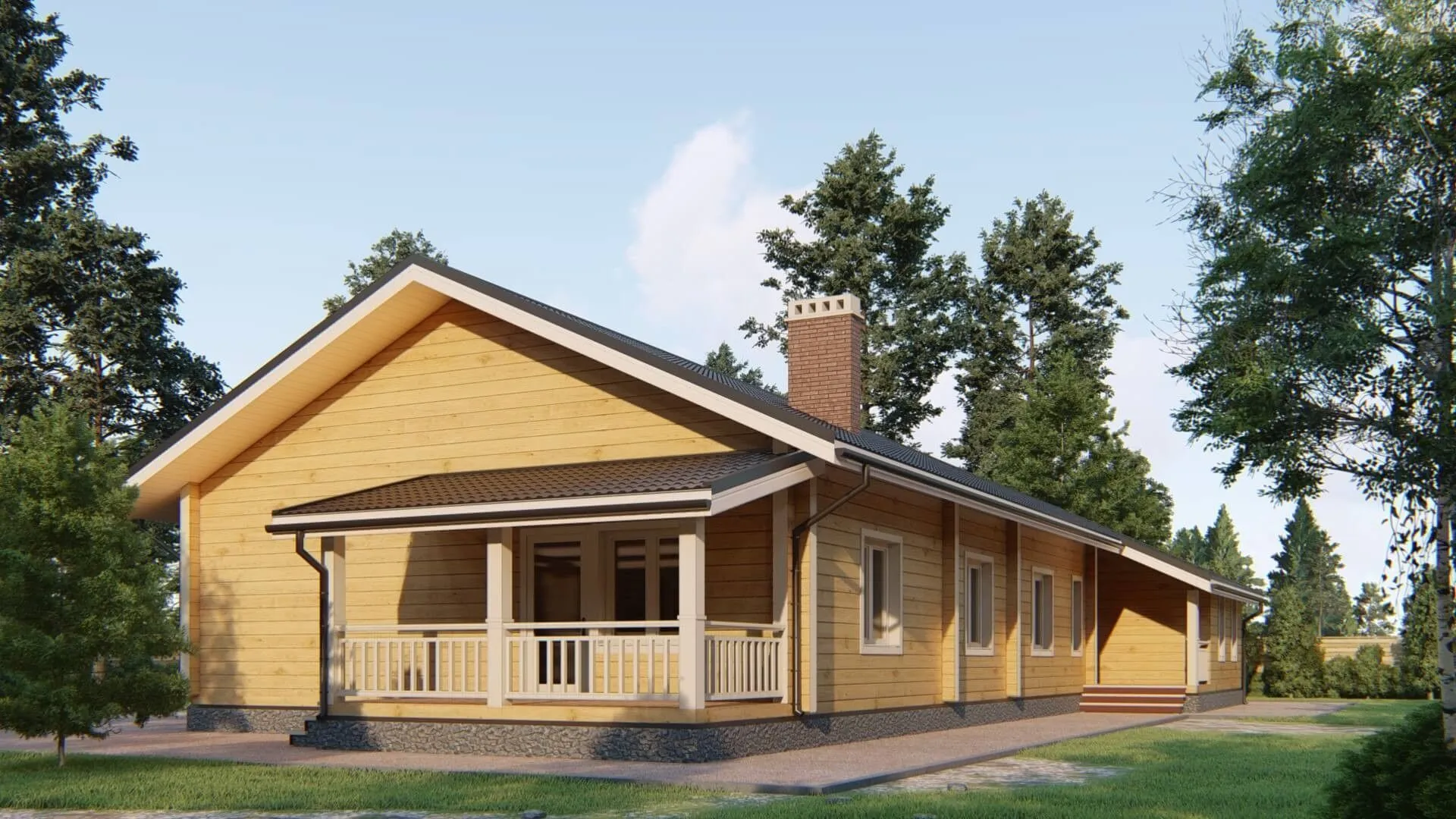 Дом из клееного бруса 