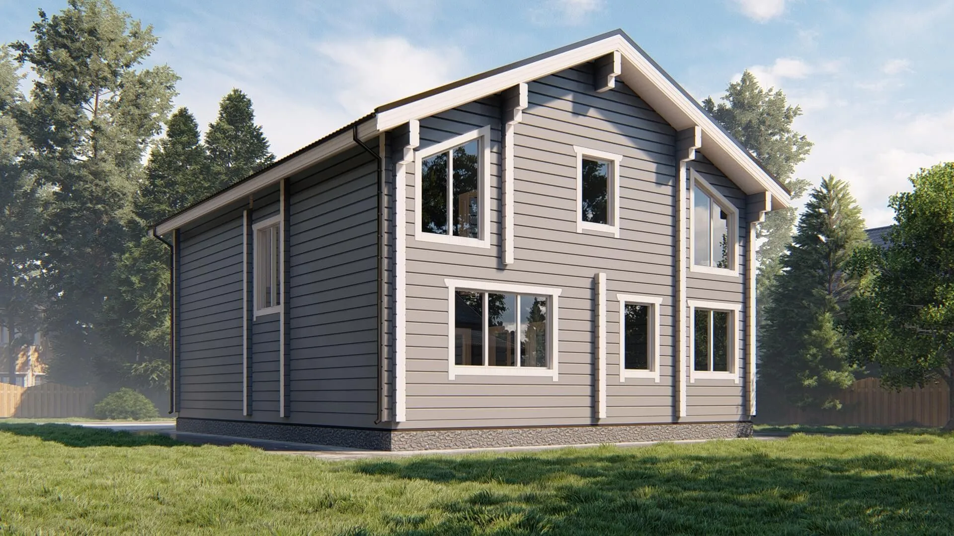 Дом из клееного бруса 