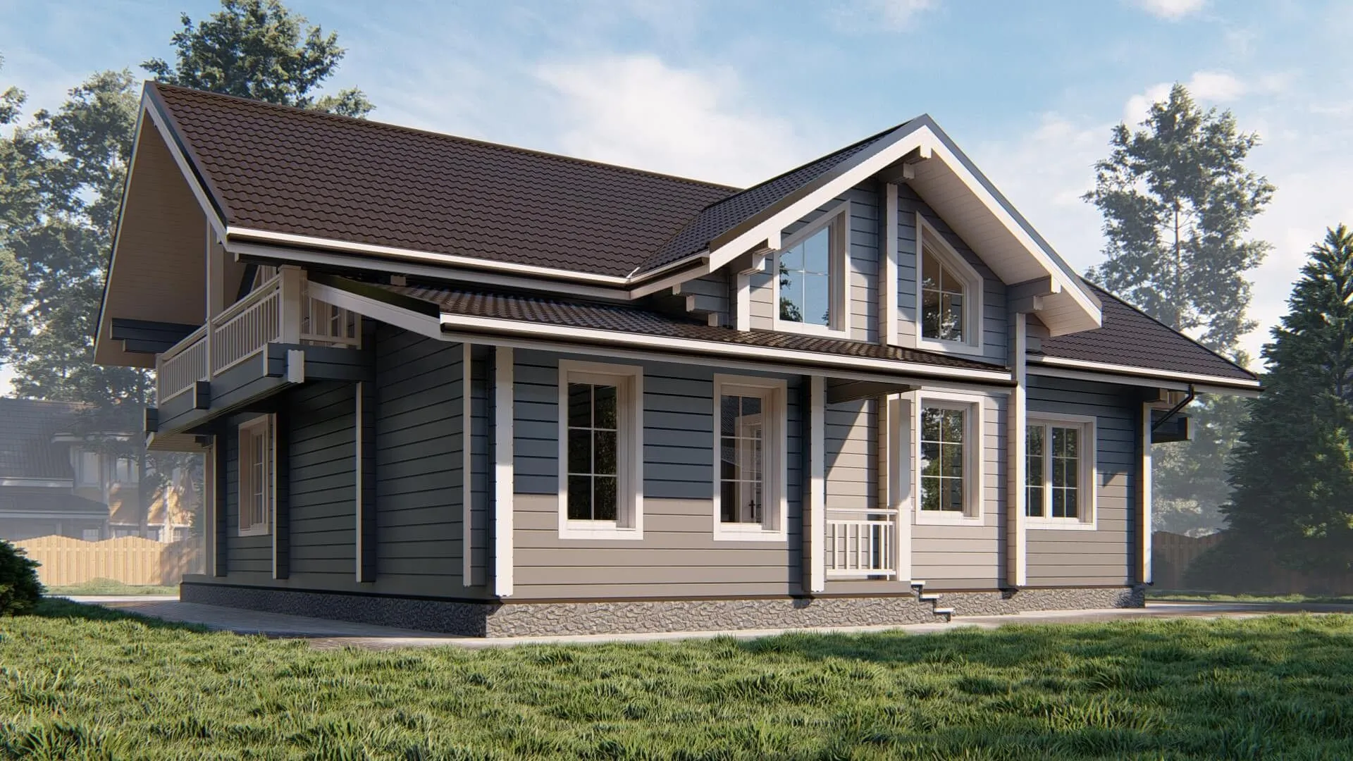 Дом из клееного бруса 