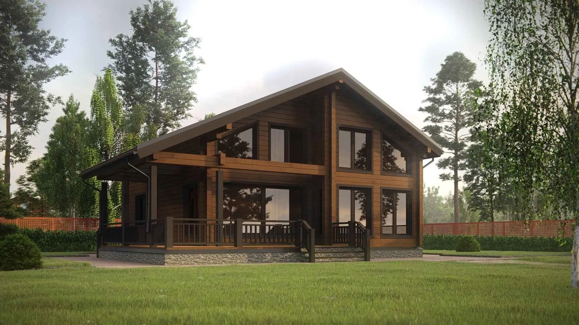 Дом из клееного бруса 