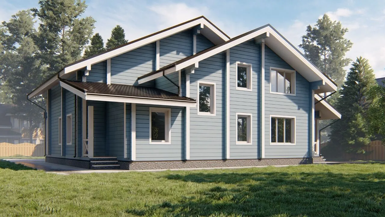 Дом из клееного бруса 