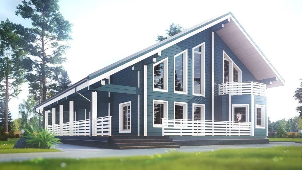 Дом из клееного бруса 