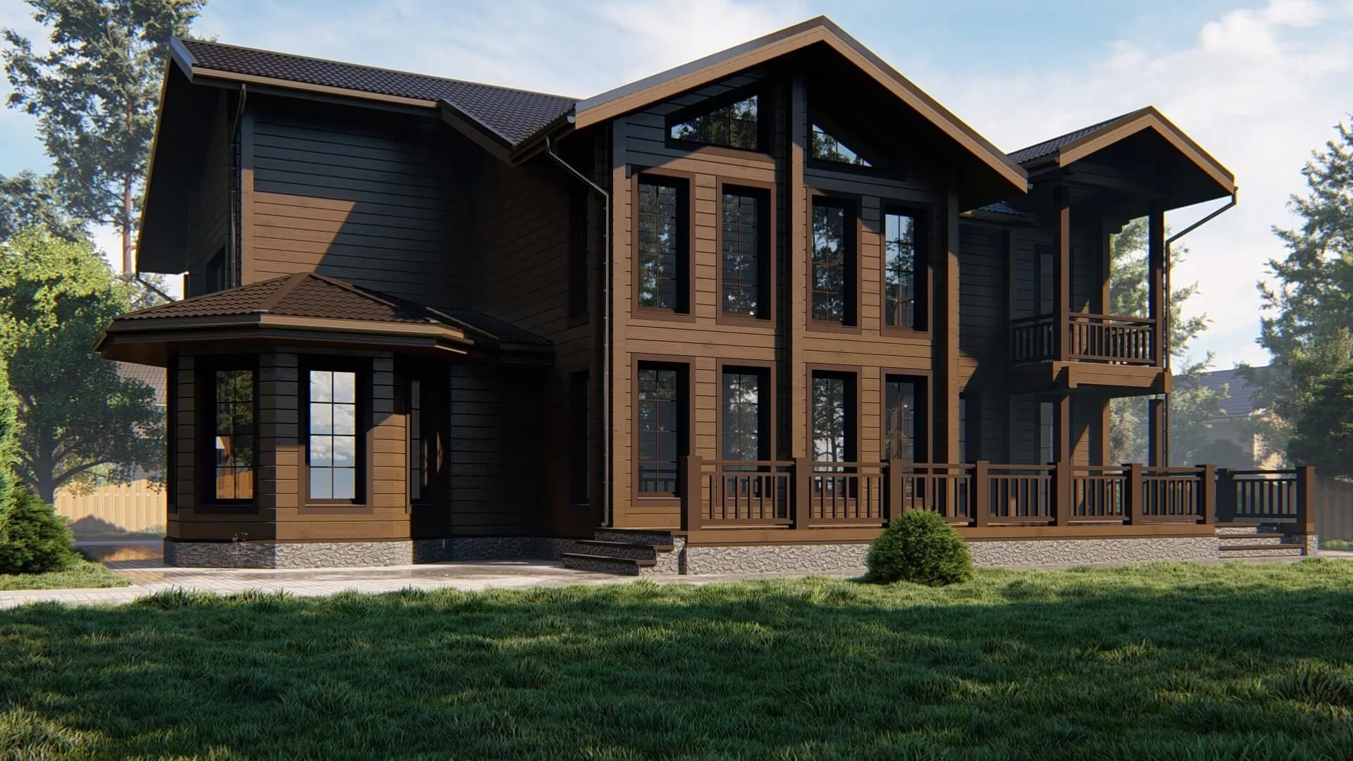 Дом из клееного бруса 