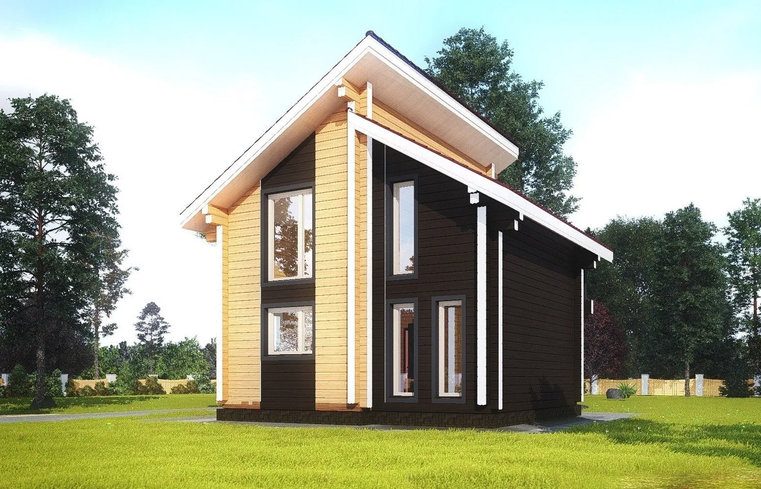 Дом из клееного бруса 