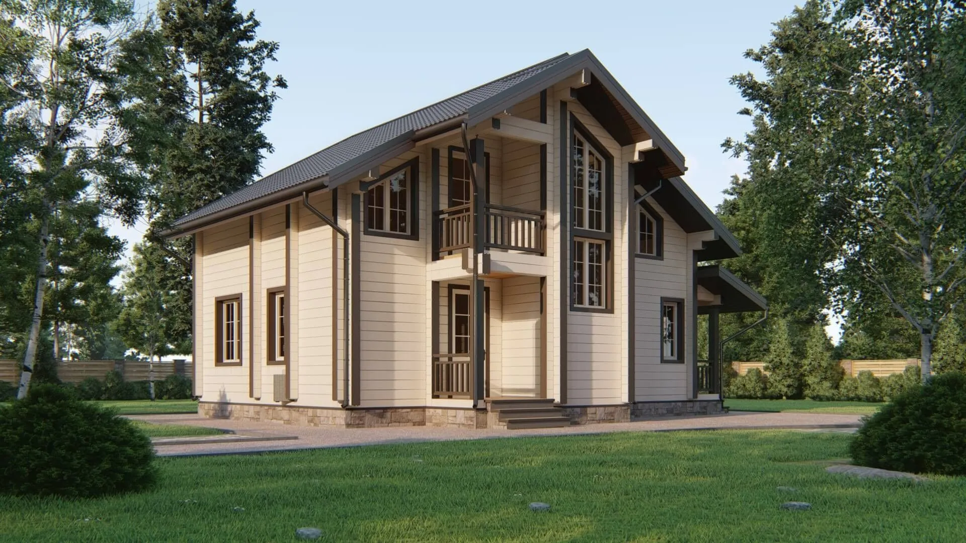 Дом из клееного бруса 