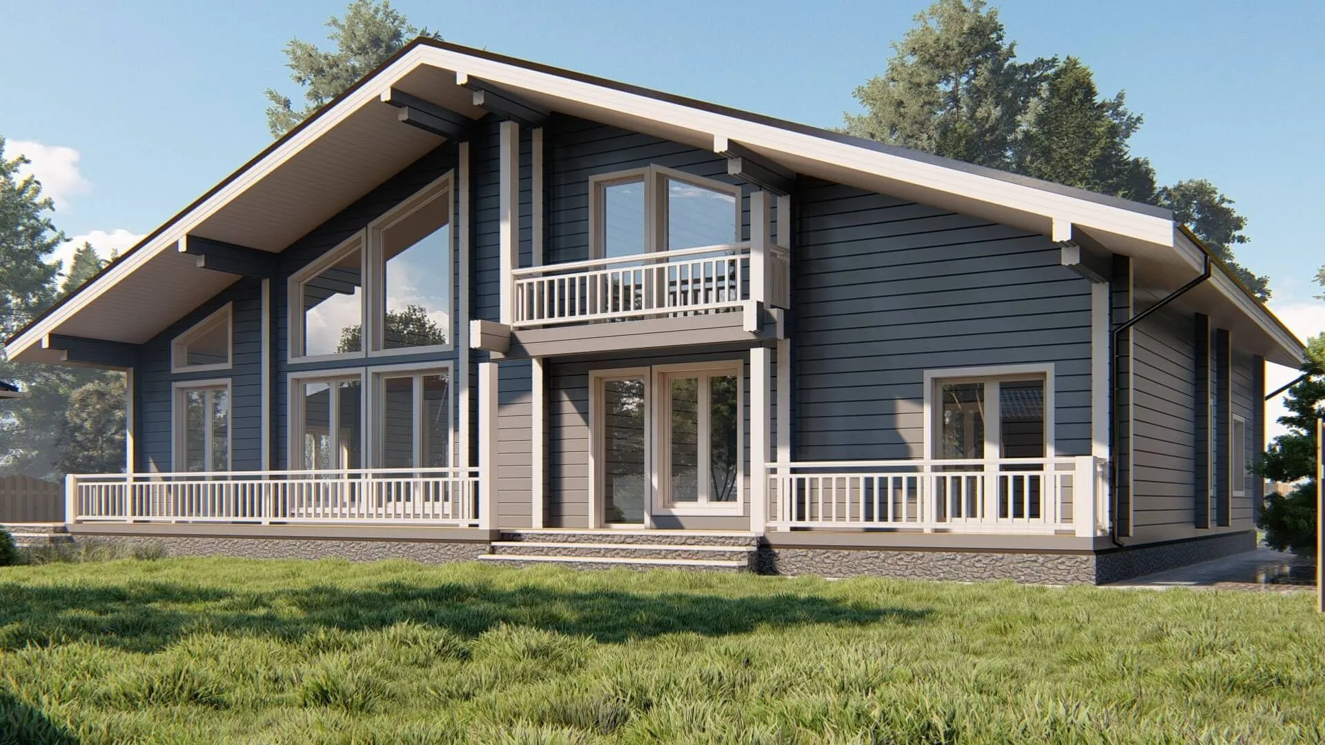 Дом из клееного бруса 