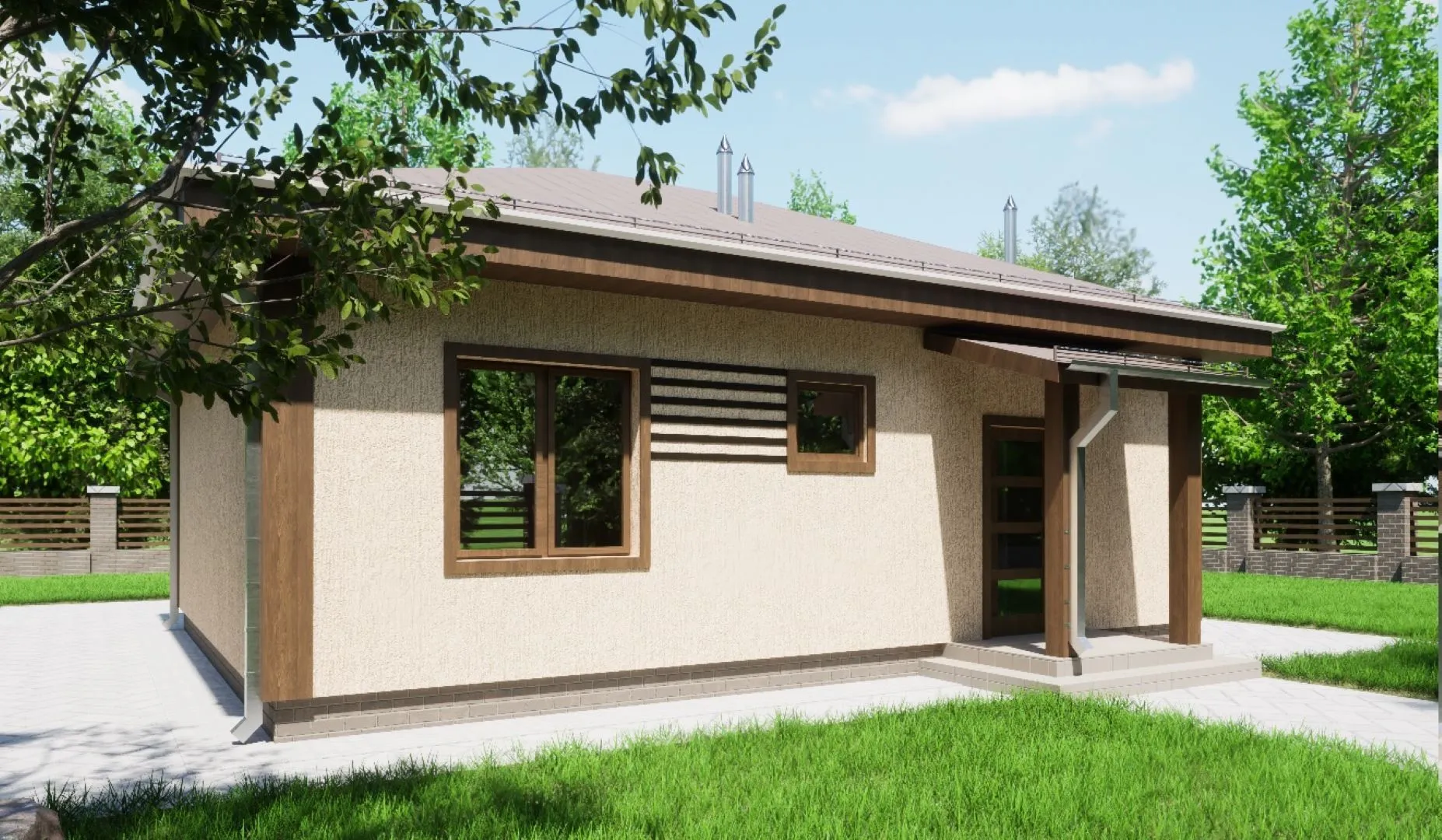 Дом 65 м2, 1 этаж