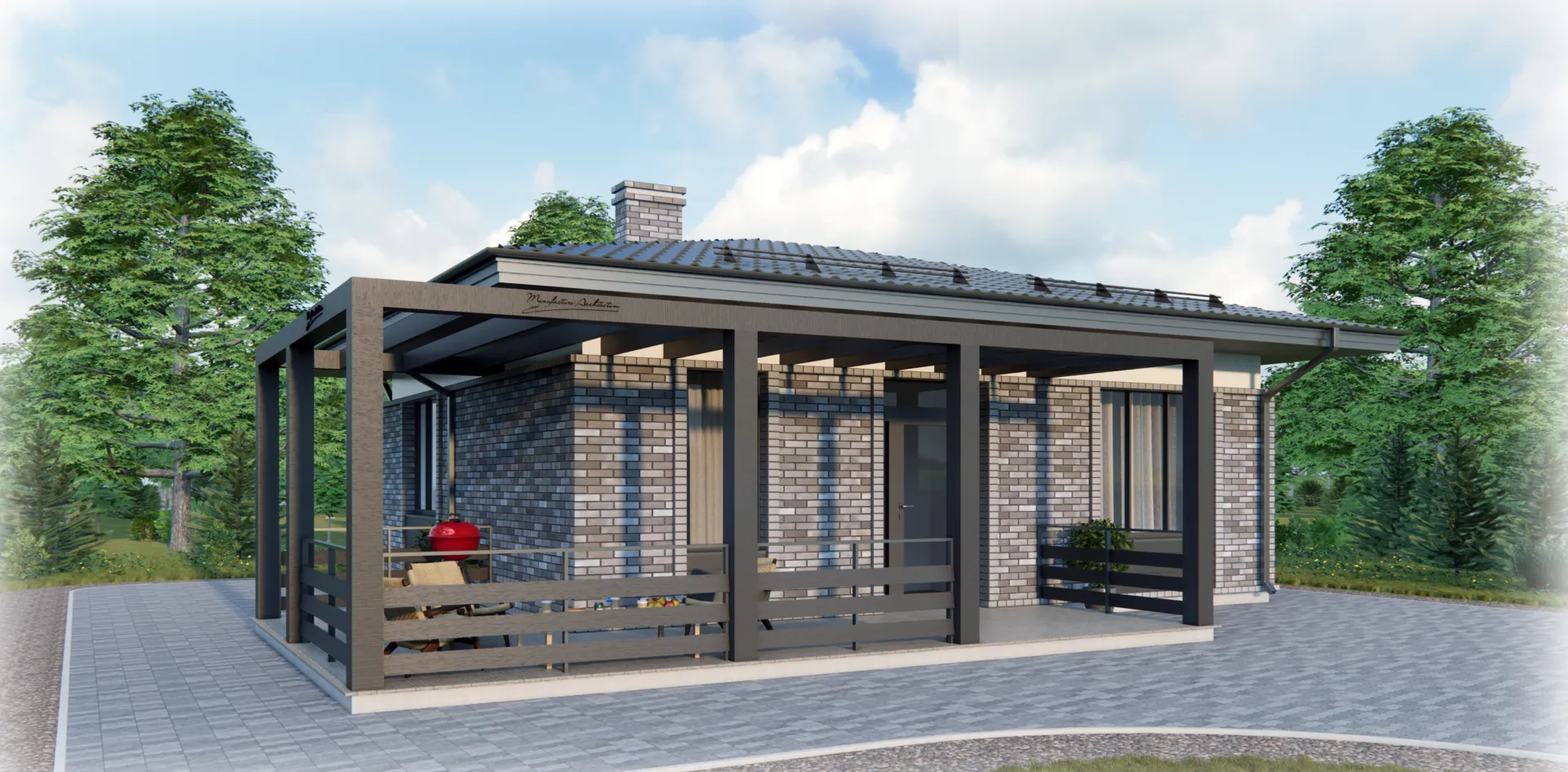 Одноэтажный дом 