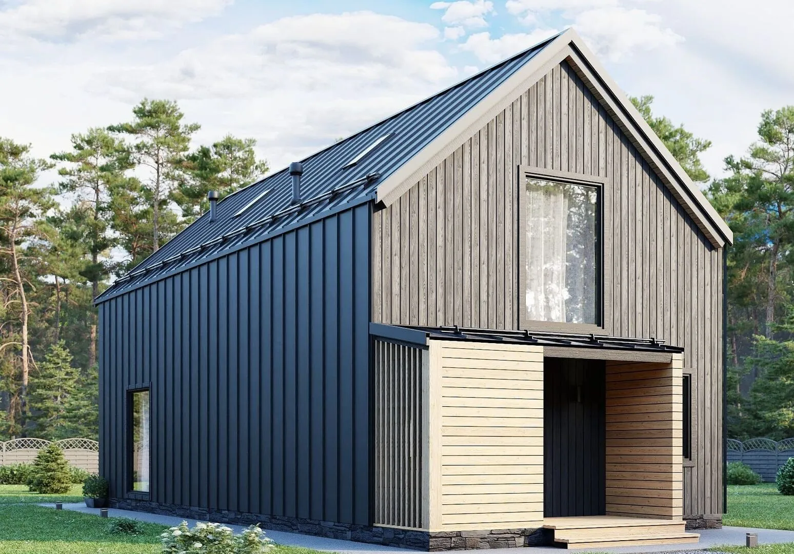 БарнХаус 2 этажа