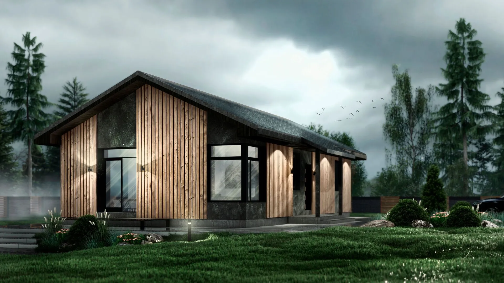 Одноэтажный дом К-96.1