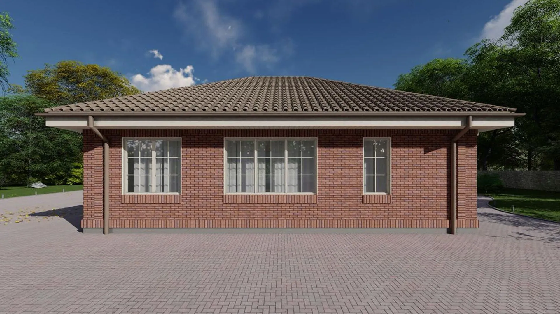 Кирпичный дом проект 