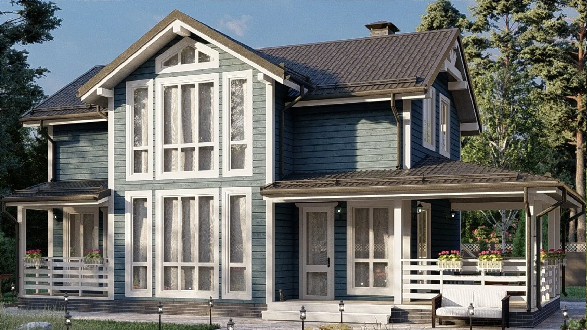 Двухэтажный дом 