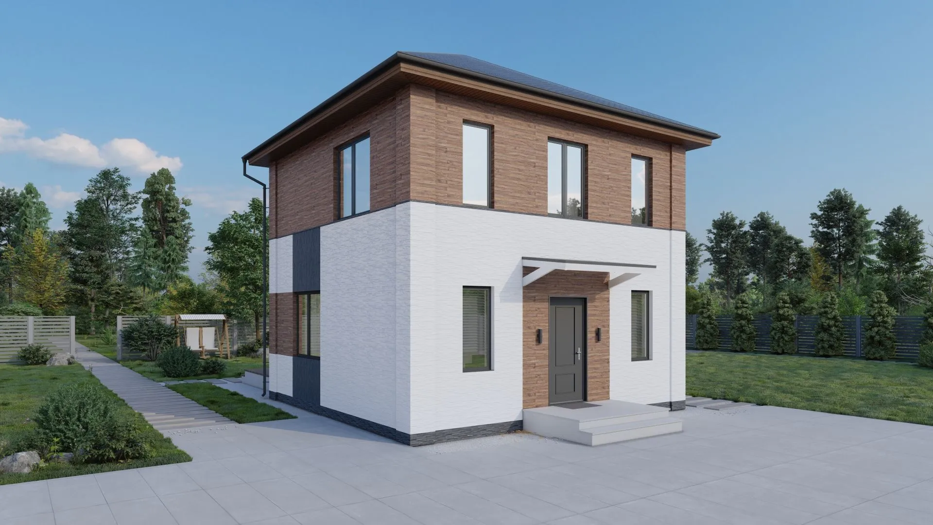 Классический дом 90м2