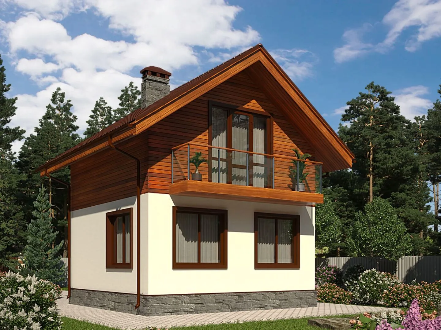Компактный коттедж 