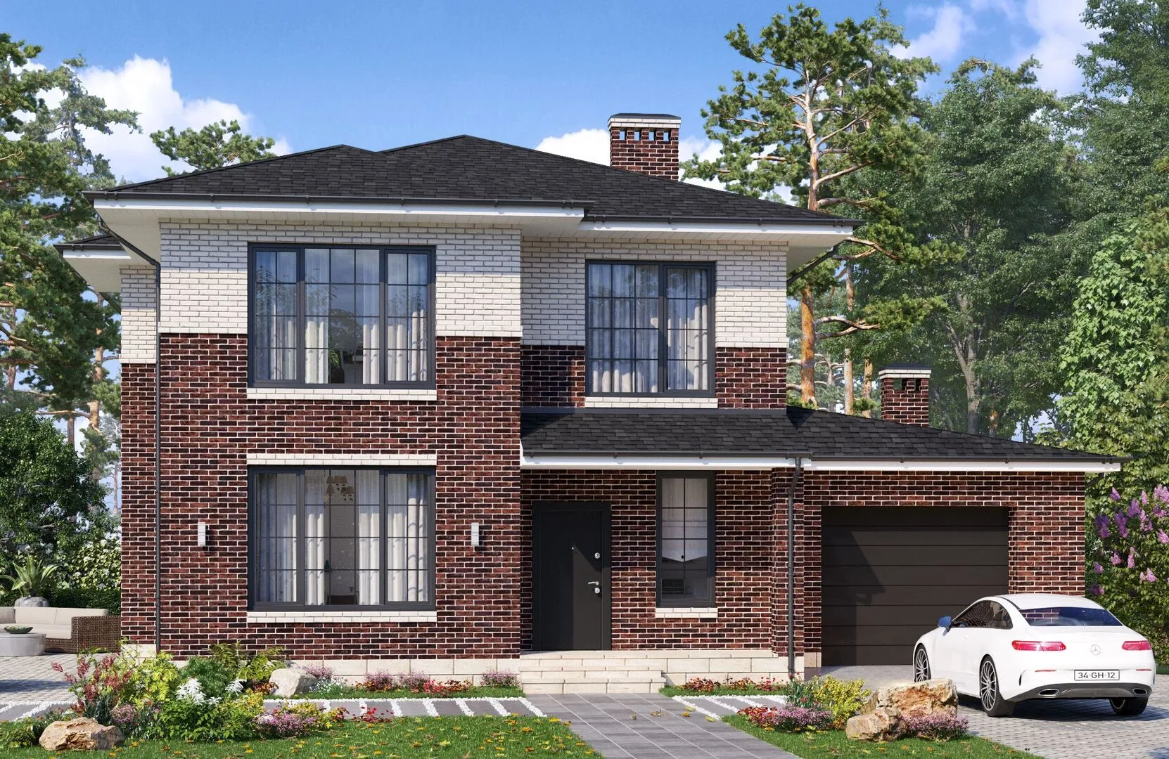 Двухэтажный коттедж №265