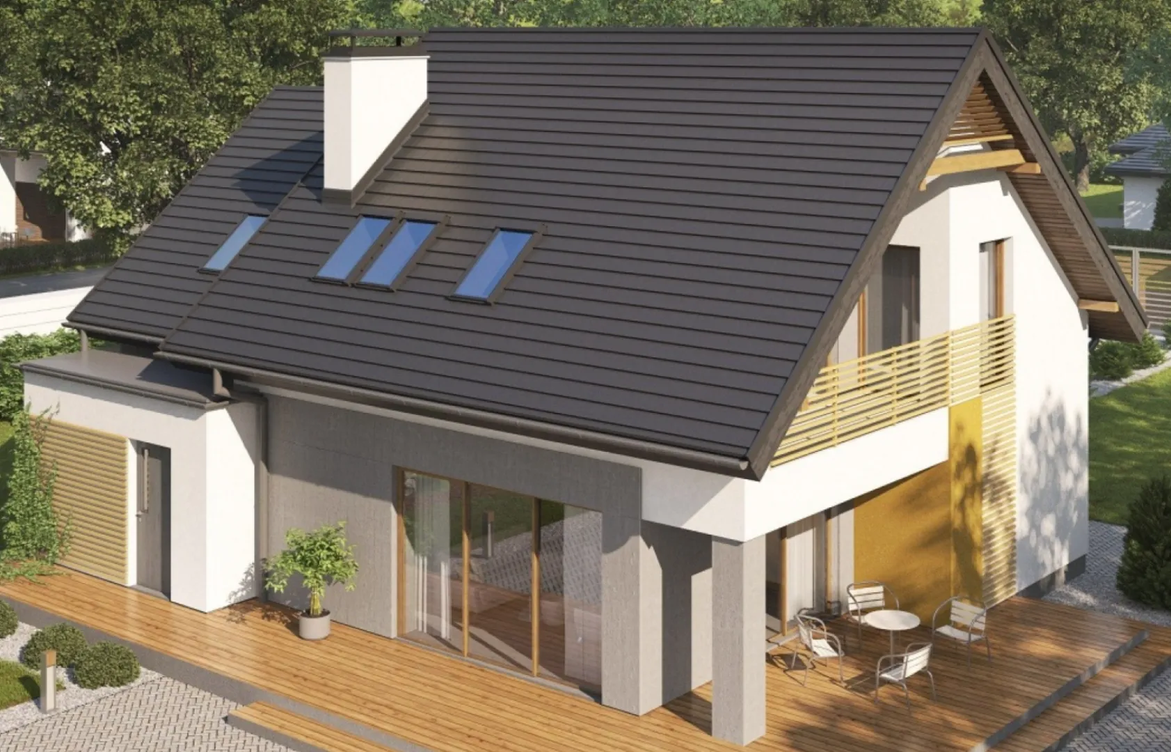 Частный загородный дом для семьи с детьми S3-165-1 (Z219)