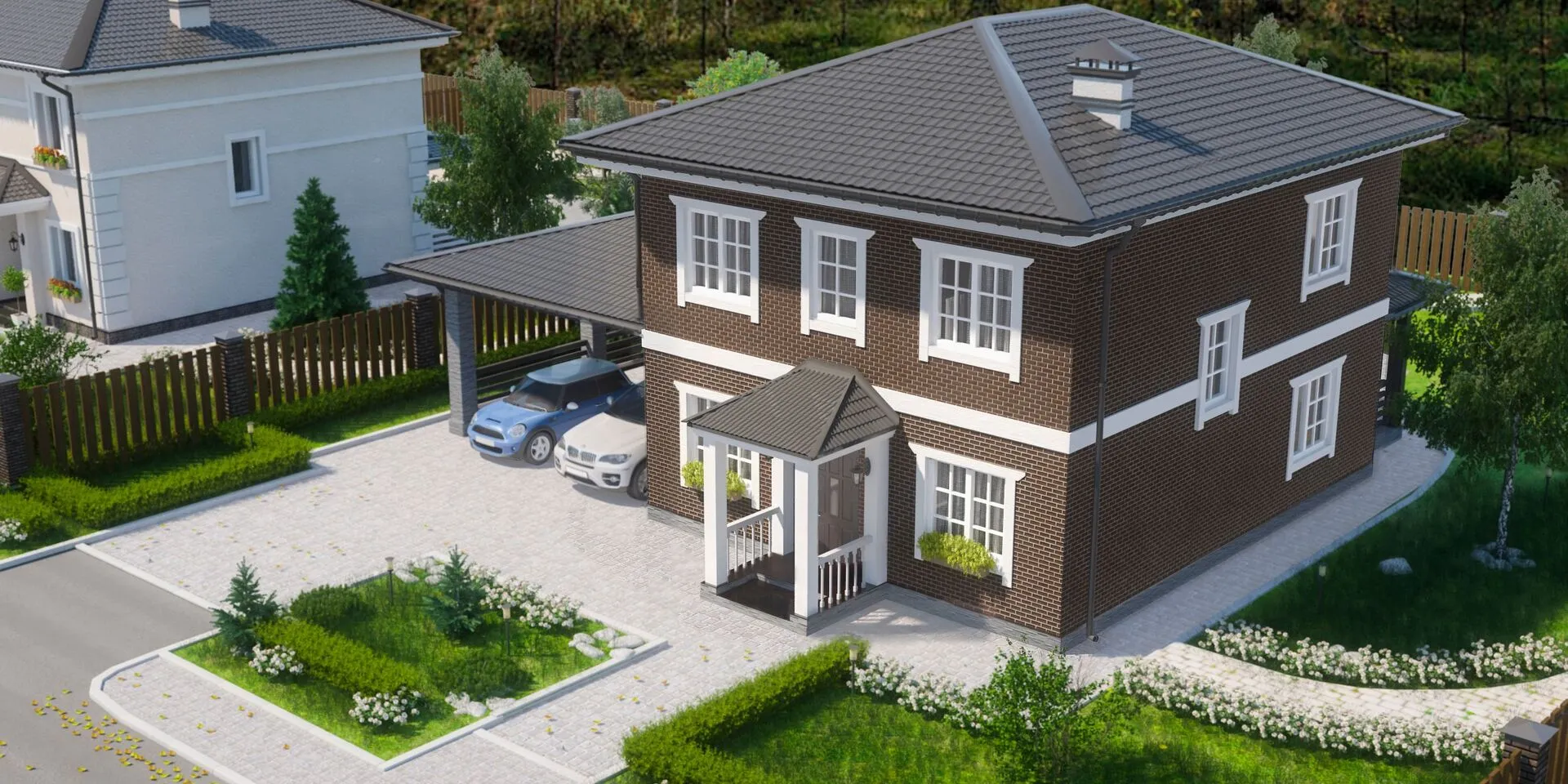 Двухэтажный дом по проекту 