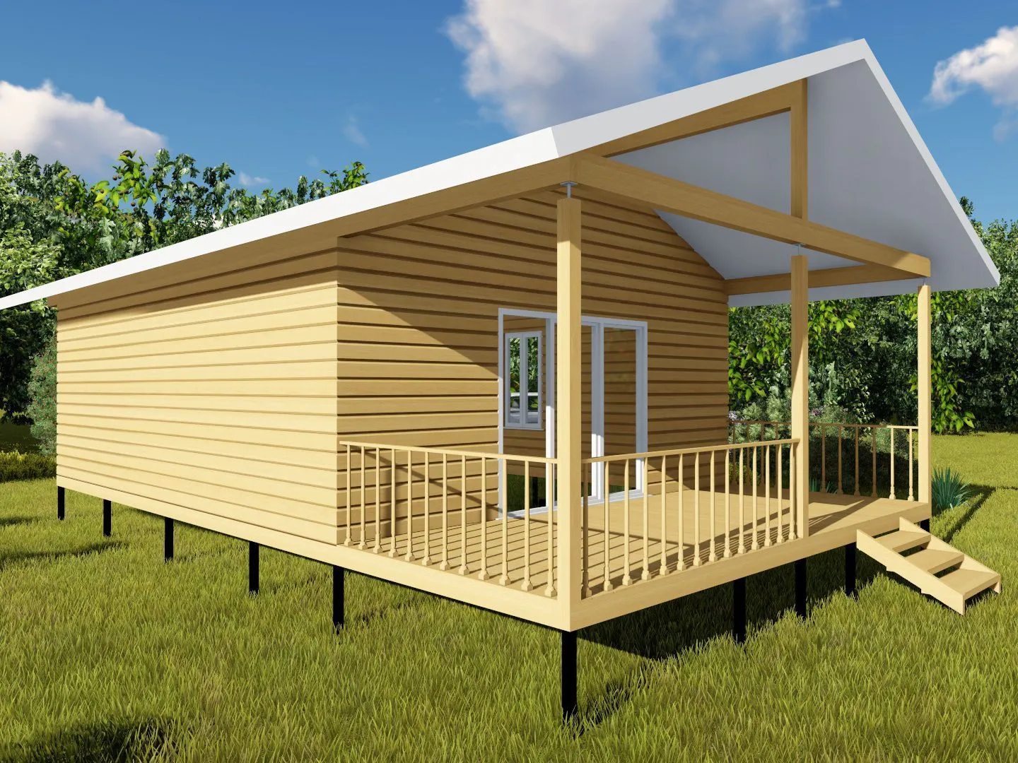 Дом из бруса 6х10 по проекту №136