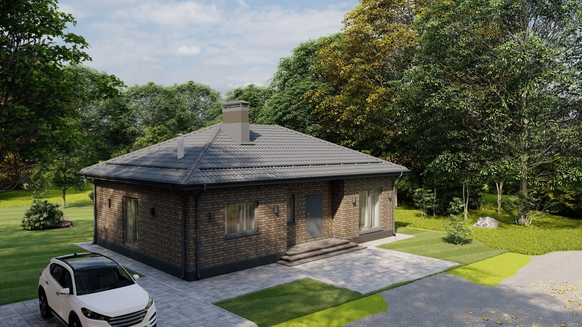 Одноэтажный дом 