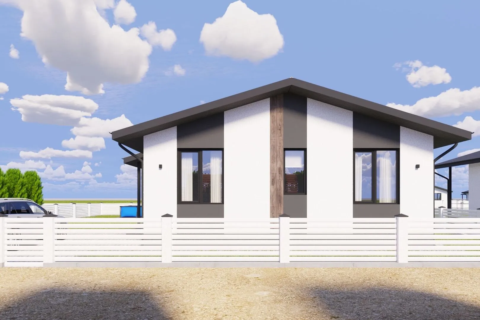 Дом Эра Васту с угловой террасой