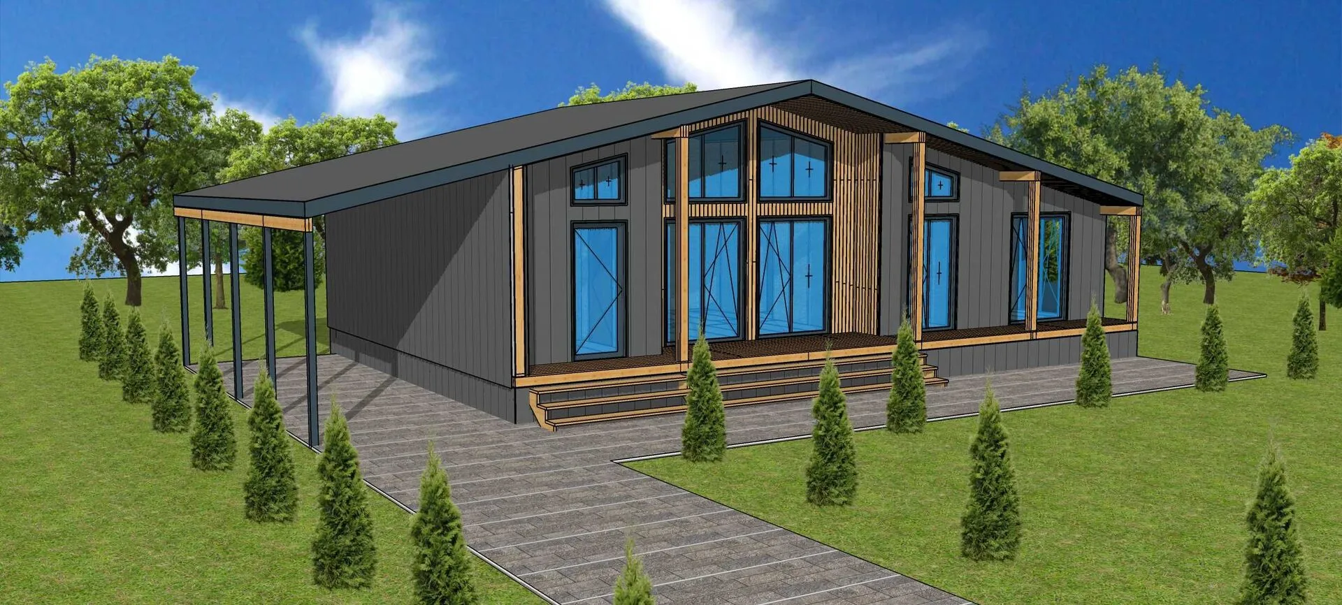 Одноэтажный Барн-Ч180