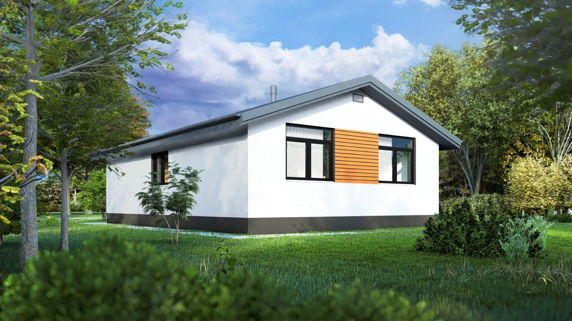 Одноэтажный дом КБ-051