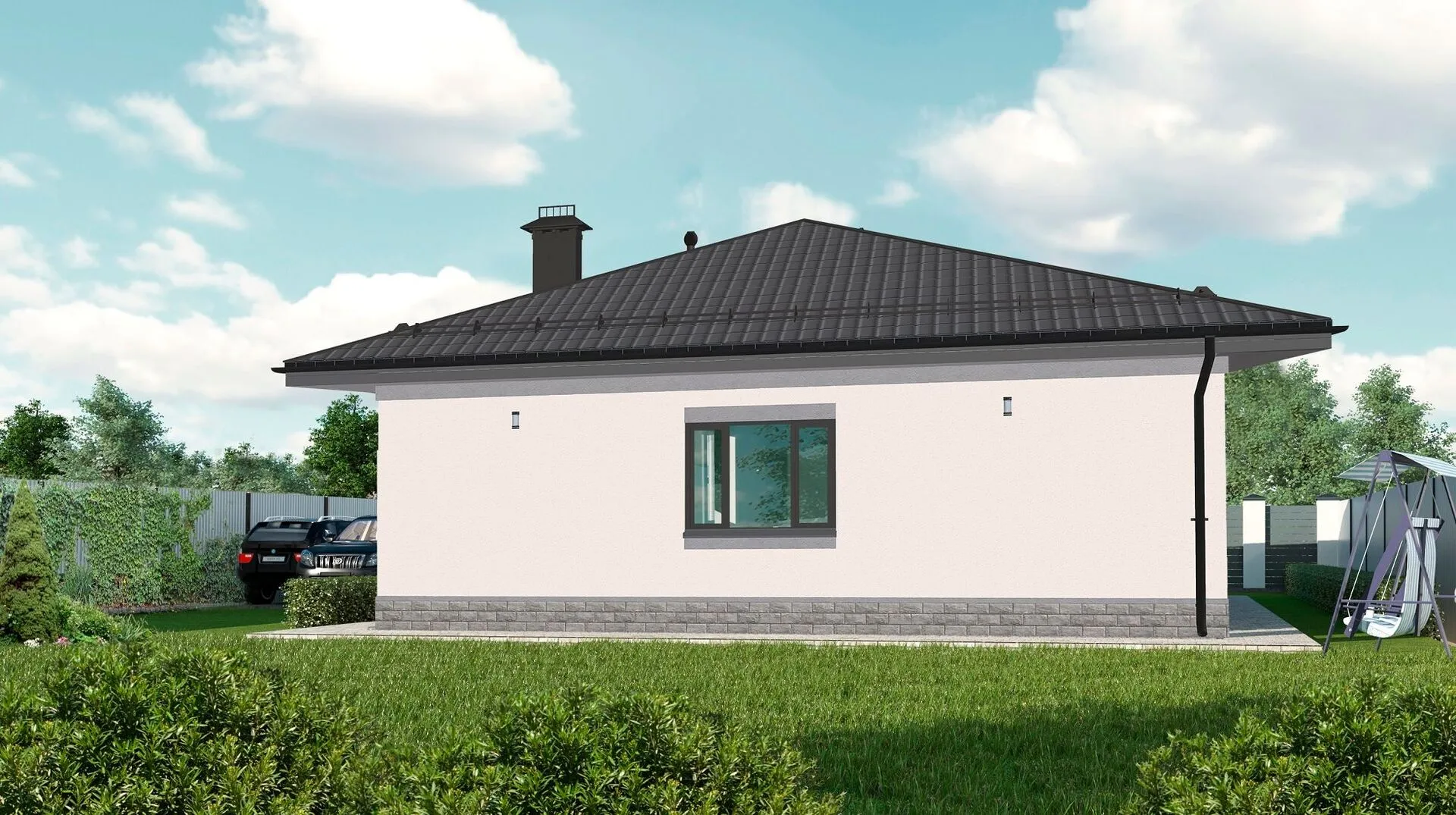 Одноэтажный индивидуальный жилой дом АДС-15