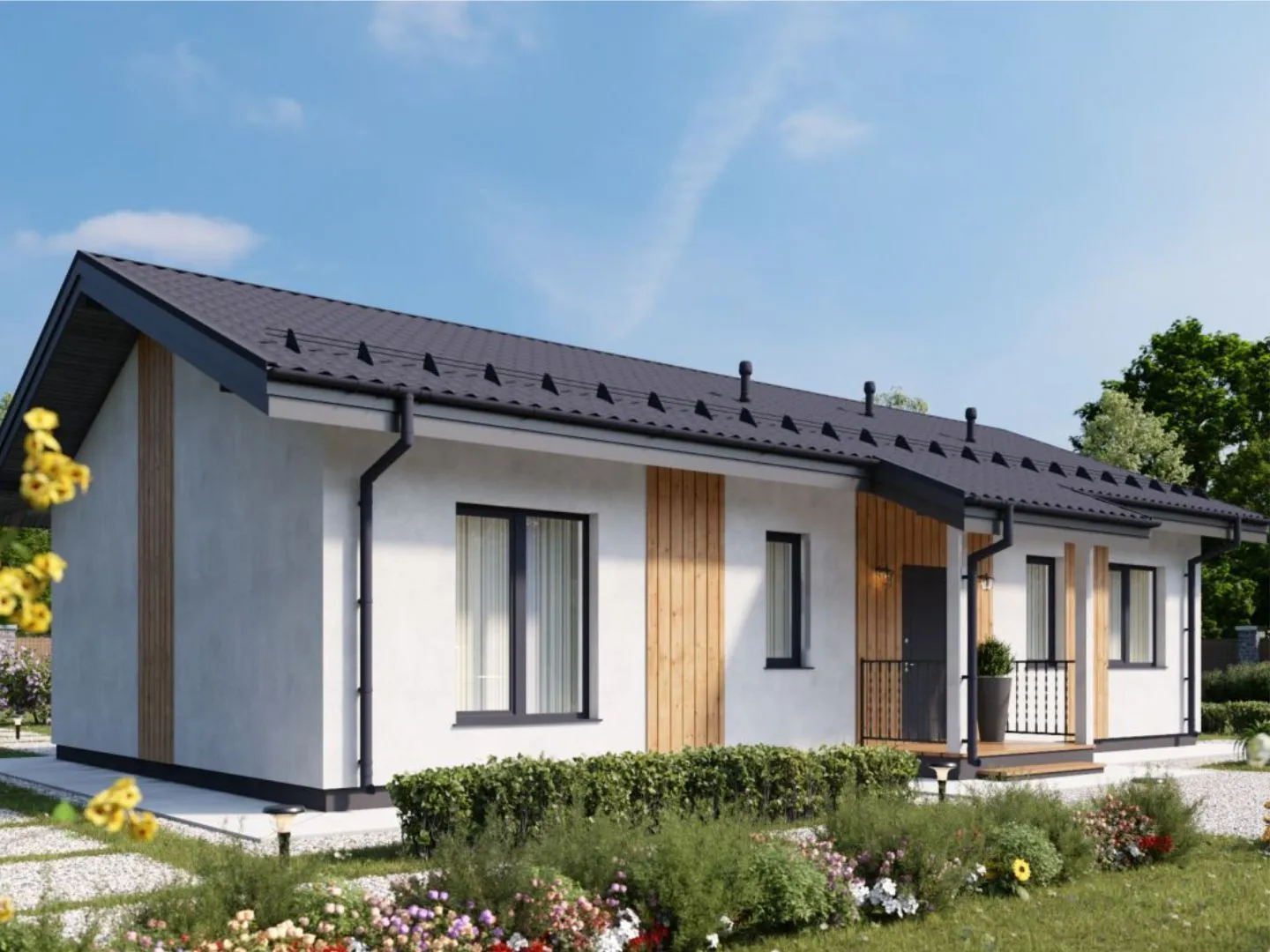 Одноэтажный дом 