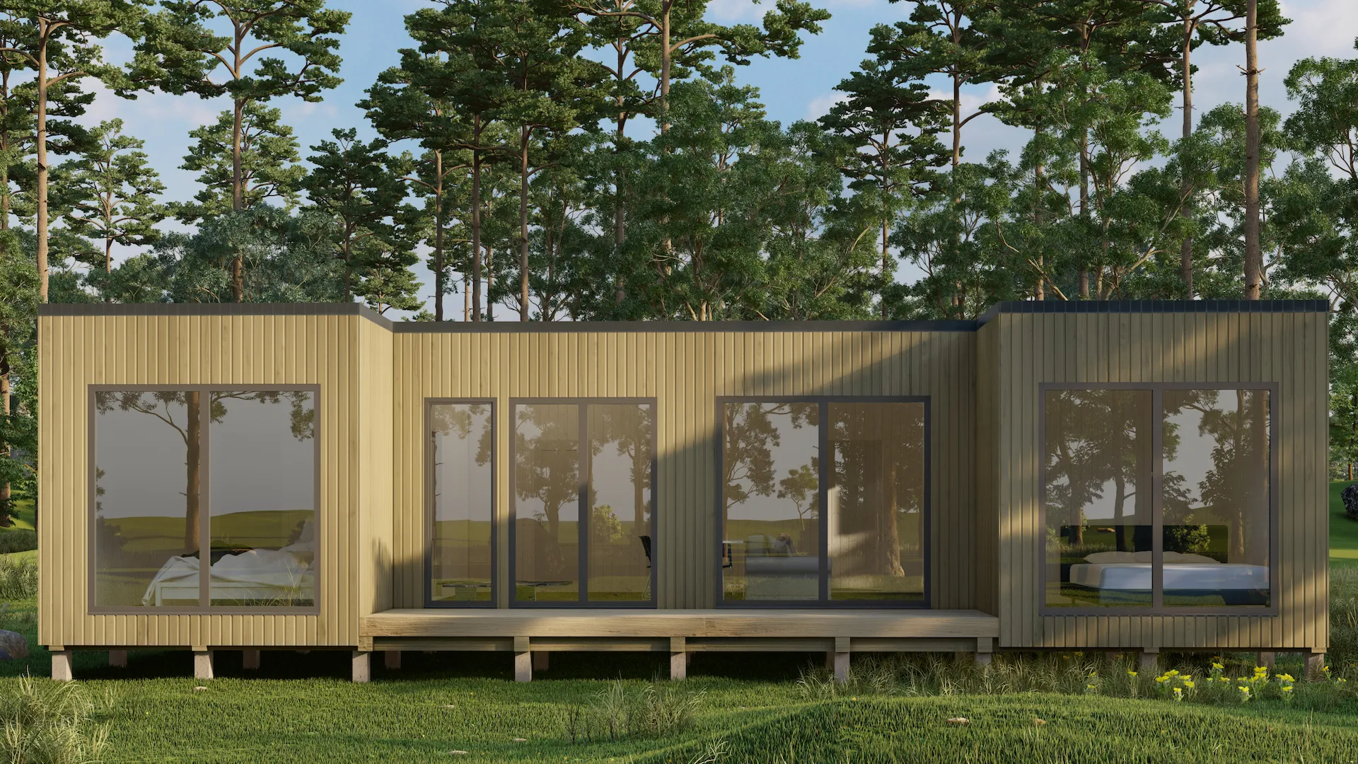 CUBA 70м² – Модульный дом под ключ