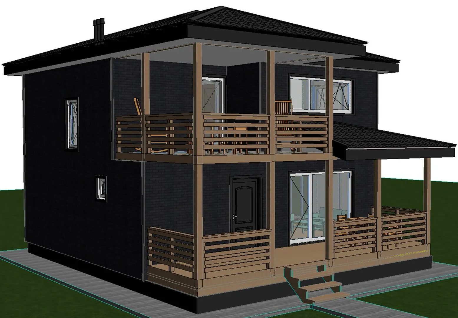 Каркасный дом Ирадус 122