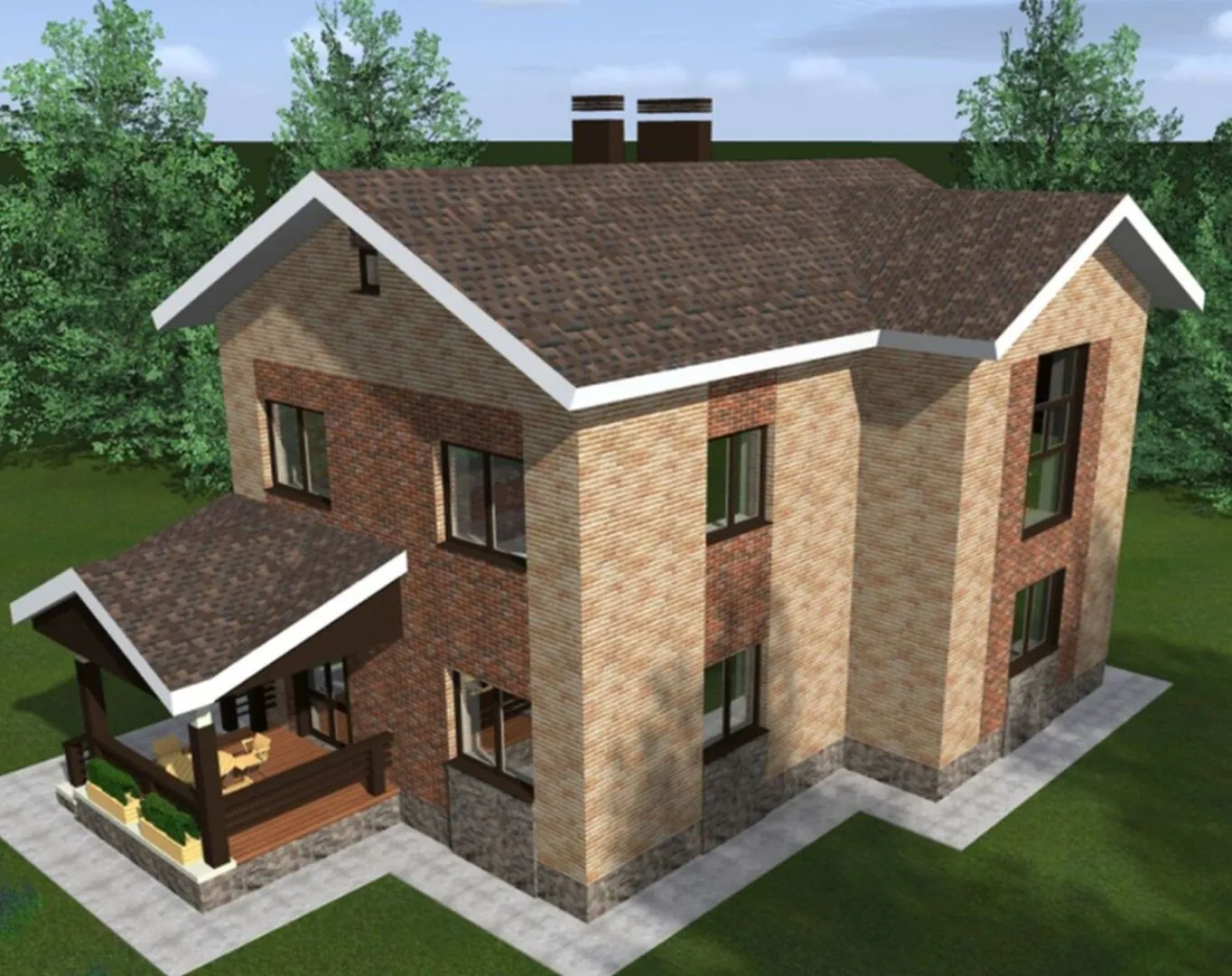 Типовой коттедж