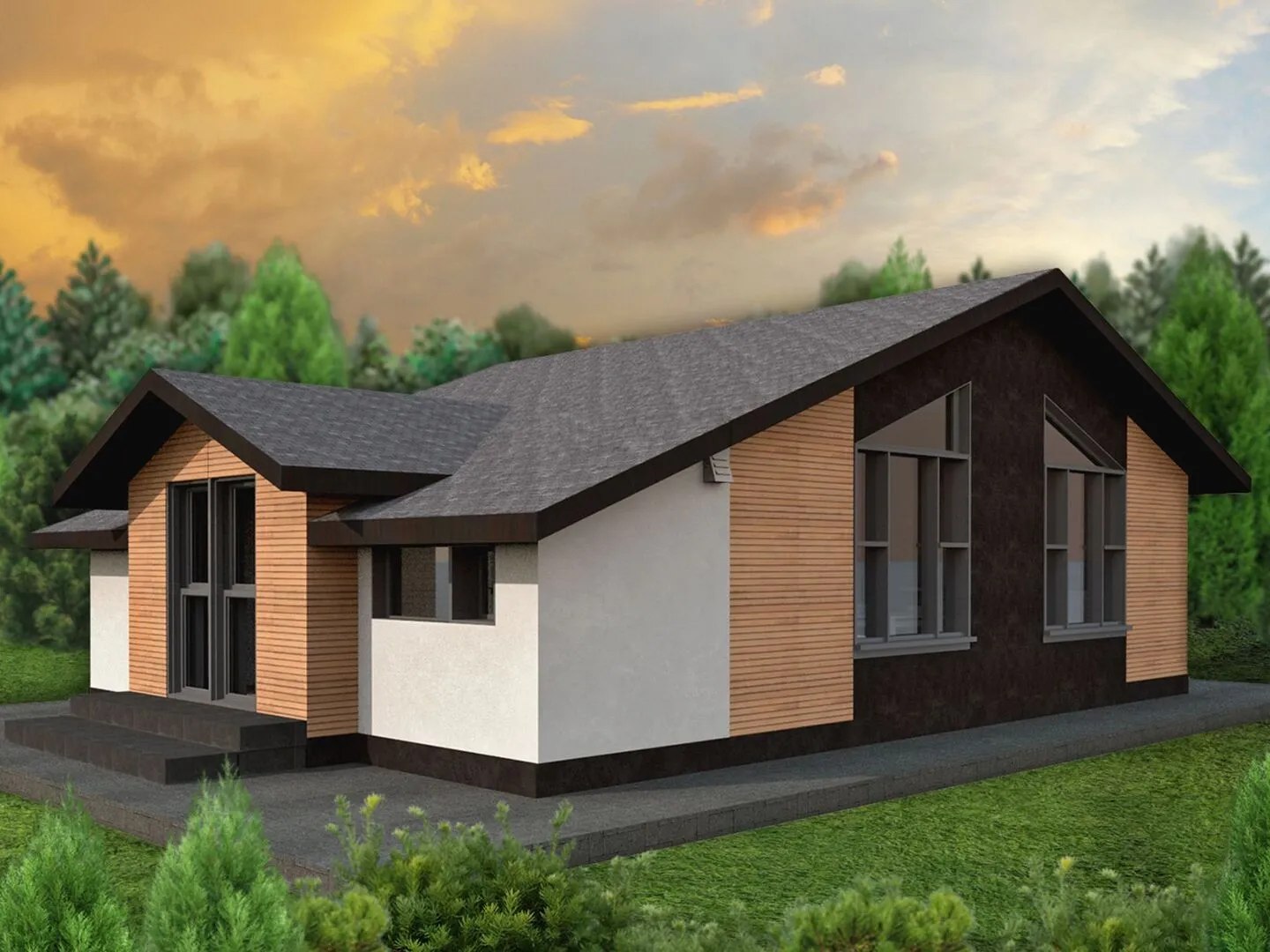 Современное шале -Электрогорск