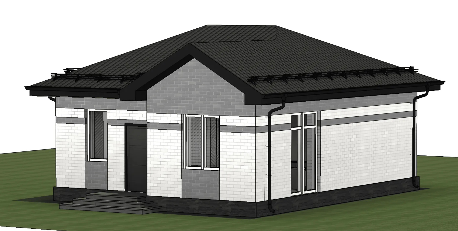 Одноэтажный дом Липовый