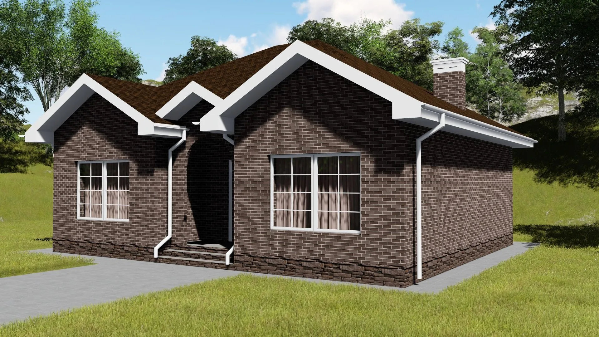 Одноэтажный дом 