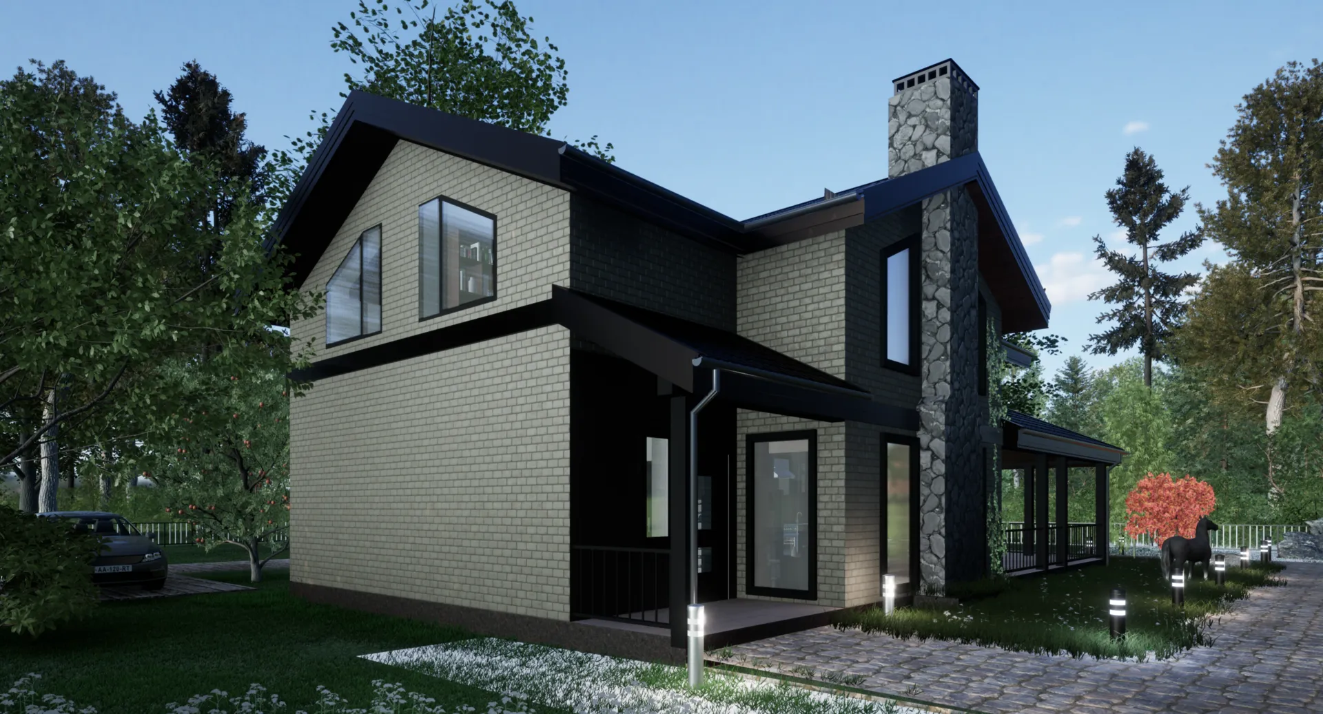 Двухэтажный дом 136