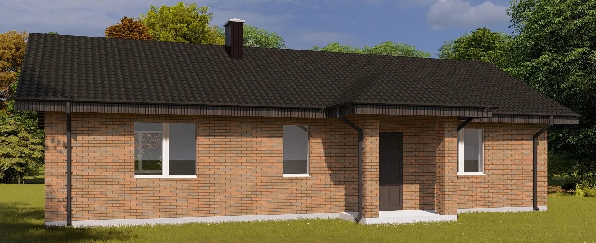 Загородный дом 74м2