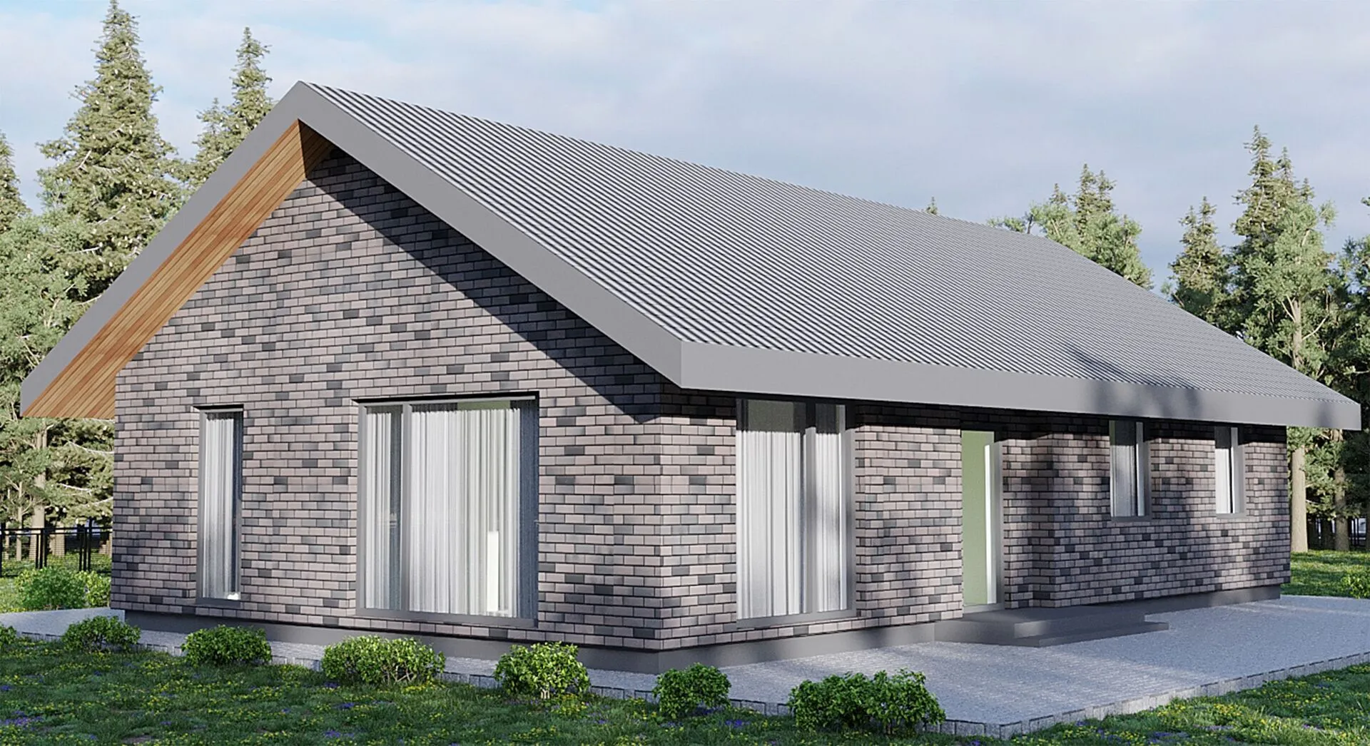 Одноэтажный дом 