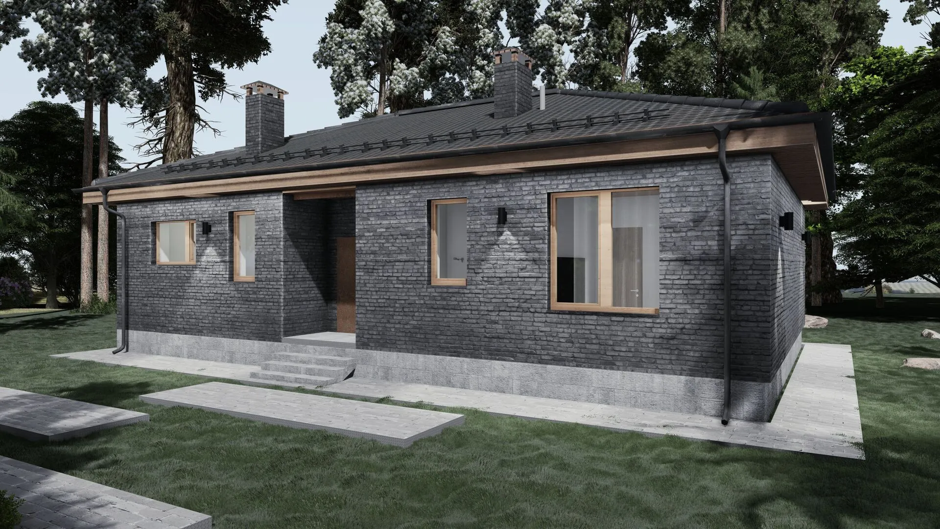 Загородный одноэтажный дом Family 103